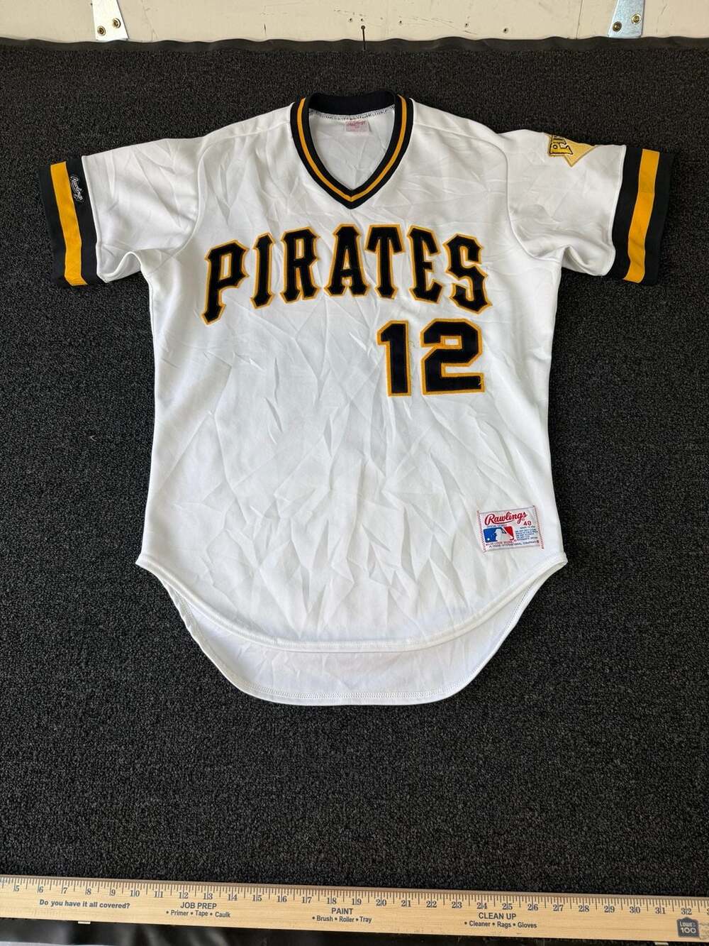 Vintage 1980s Rawlings Pittsburgh Pirates #12 Pullover Baseball Jersey Size 40